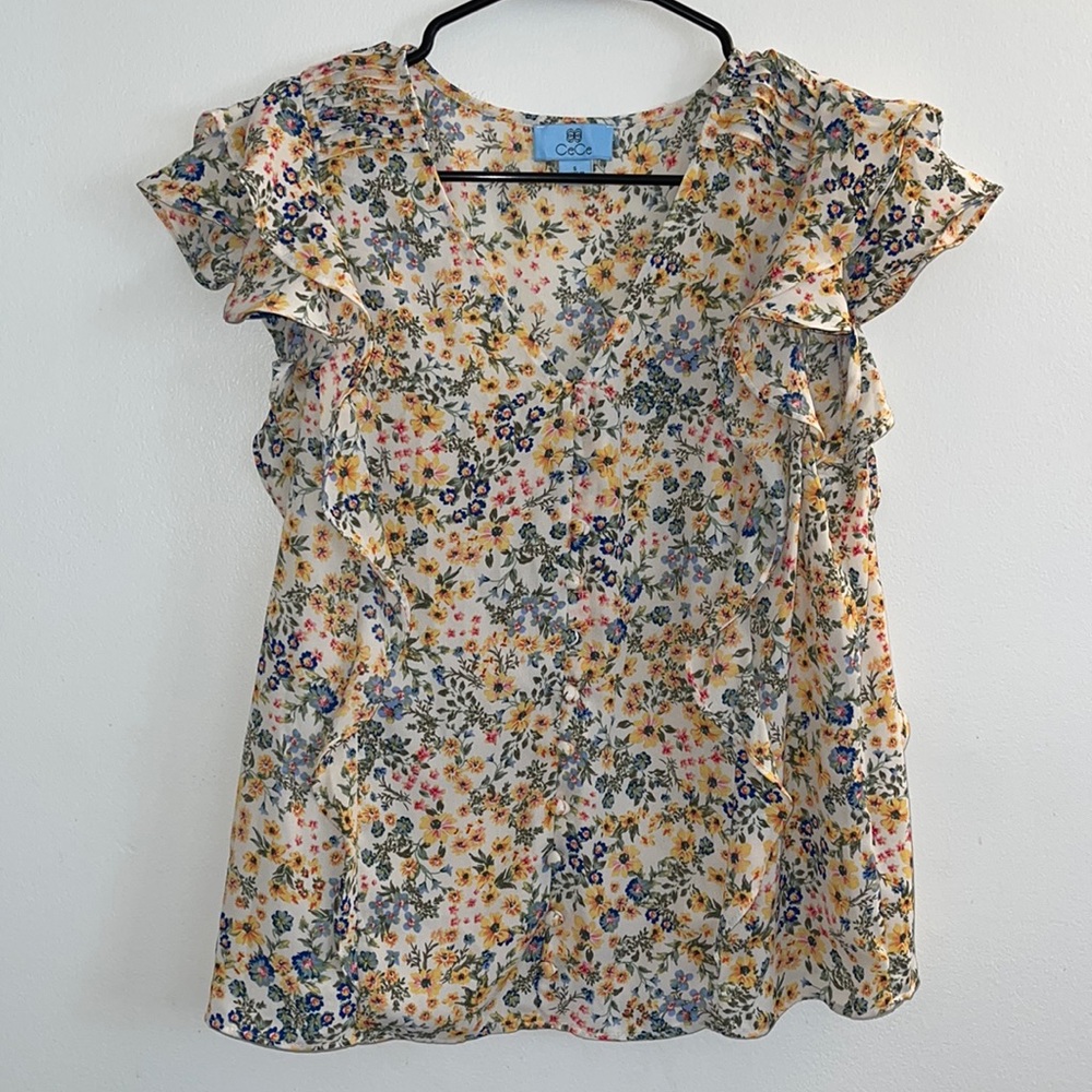Cece Floral Blouse